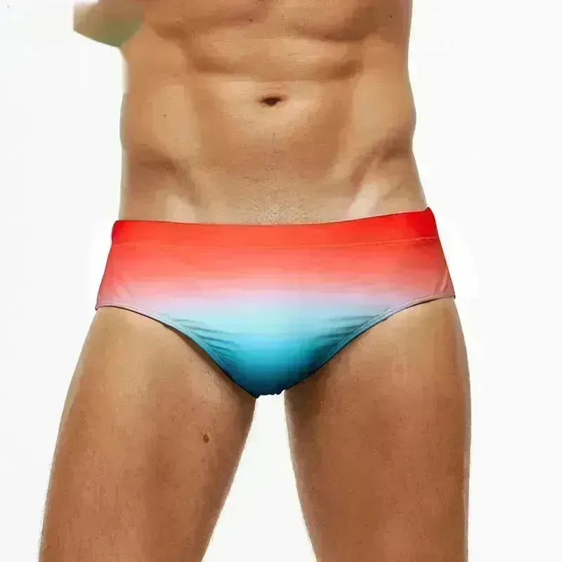 Solid Color Plus Size Swimming Trunks Briefs Shorts underwear