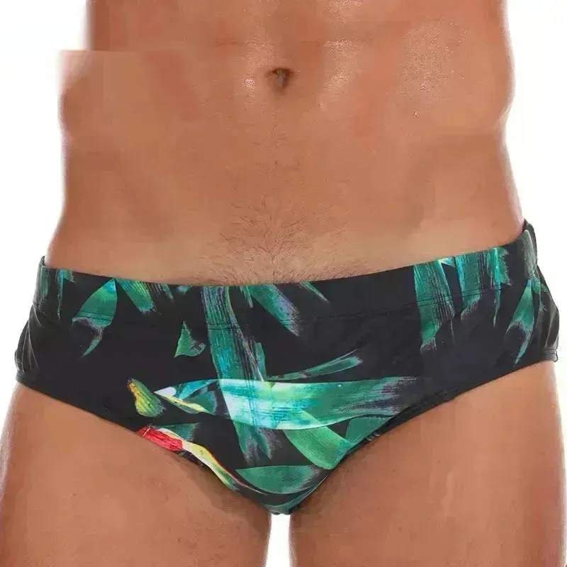 Solid Color Plus Size Swimming Trunks Briefs Shorts underwear