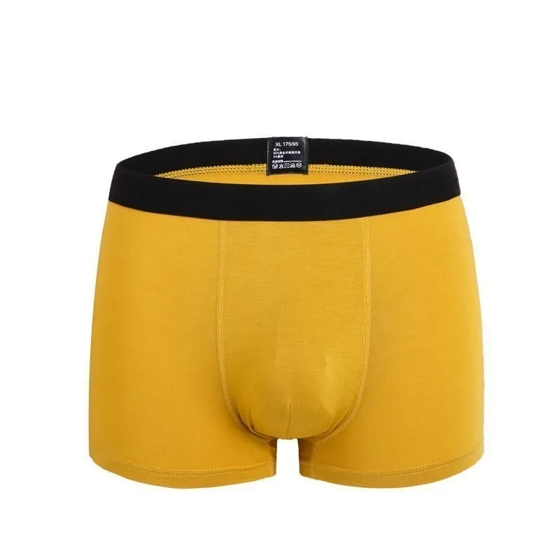 Solid Comfortable Underwear Set For Men 6 Pack
