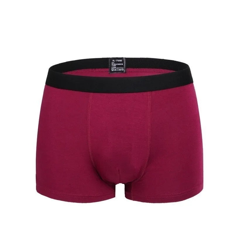 Solid Comfortable Underwear Set For Men 6 Pack