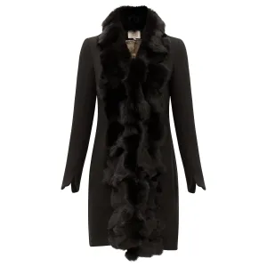 St. Petersburg Short Fur Coat - Black