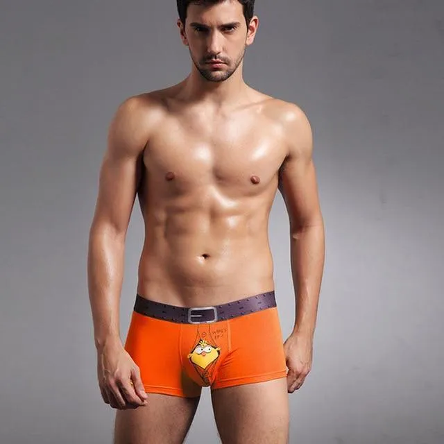 Underwear, Men's Boxer Shorts, Cartoon Print