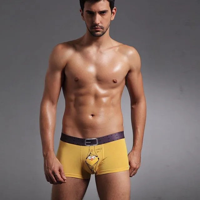 Underwear, Men's Boxer Shorts, Cartoon Print