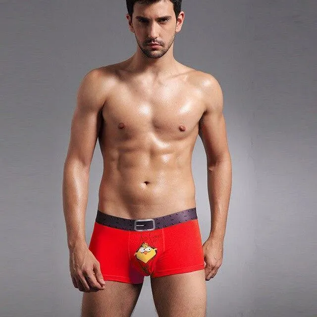 Underwear, Men's Boxer Shorts, Cartoon Print