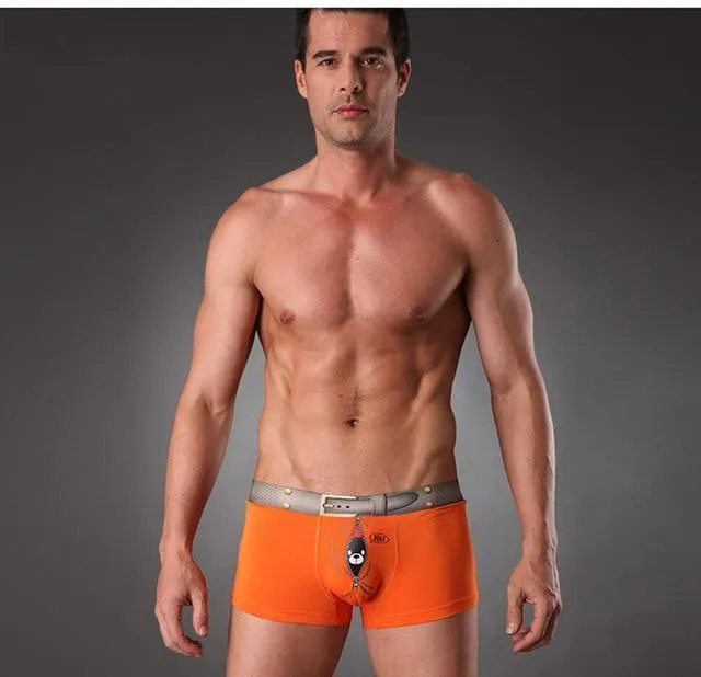 Underwear, Men's Boxer Shorts, Cartoon Print