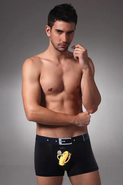 Underwear, Men's Boxer Shorts, Cartoon Print