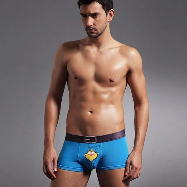 Underwear, Men's Boxer Shorts, Cartoon Print