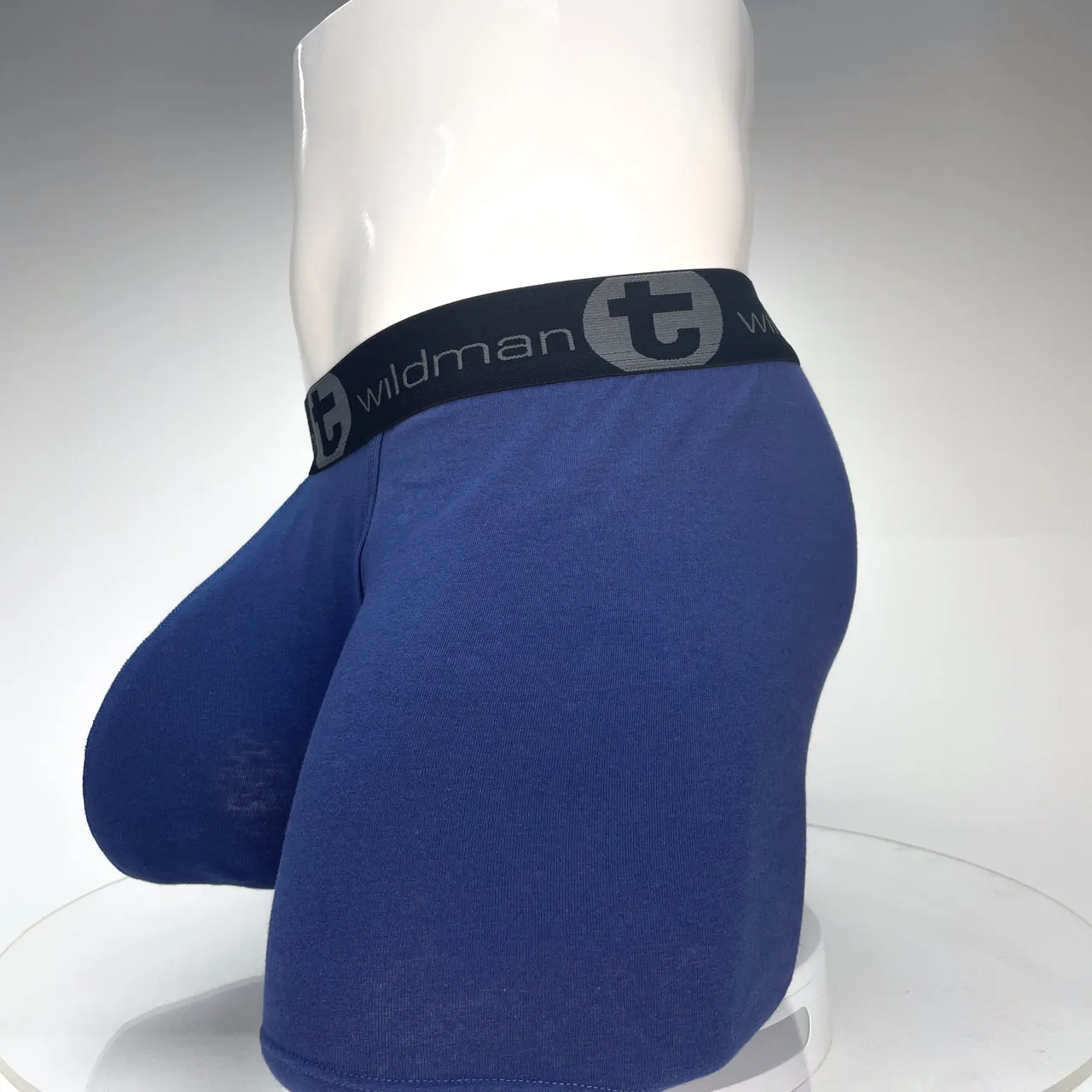 WildmanT Cotton Monster Cock 5" Inseam Boxer Brief Dark Blue