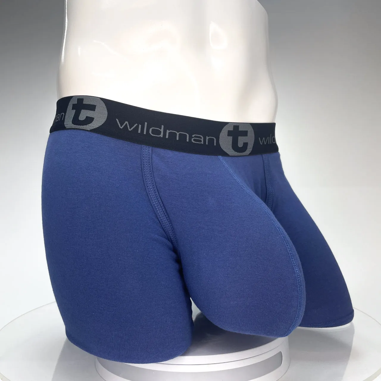 WildmanT Cotton Monster Cock 5" Inseam Boxer Brief Dark Blue