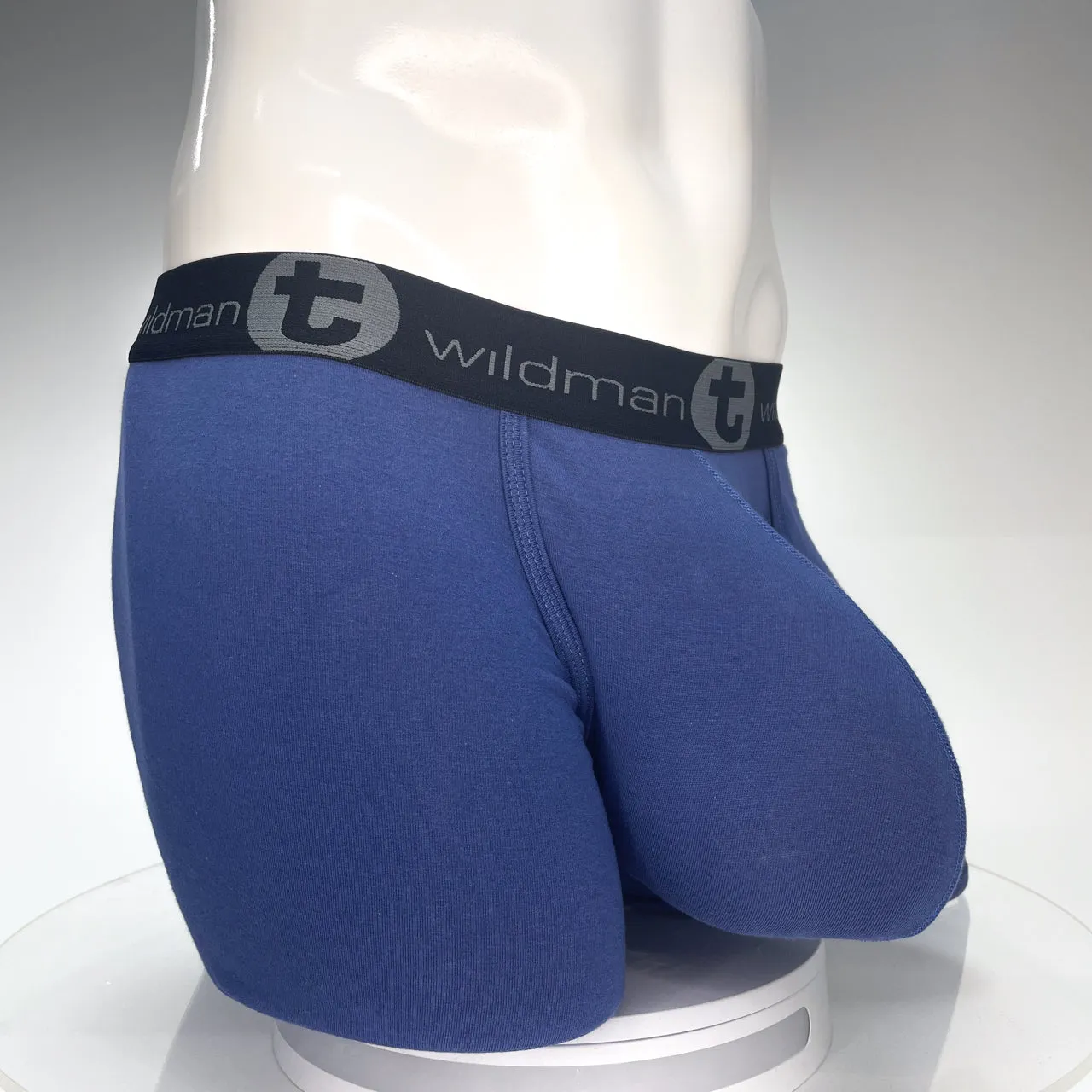 WildmanT Cotton Monster Cock 5" Inseam Boxer Brief Dark Blue