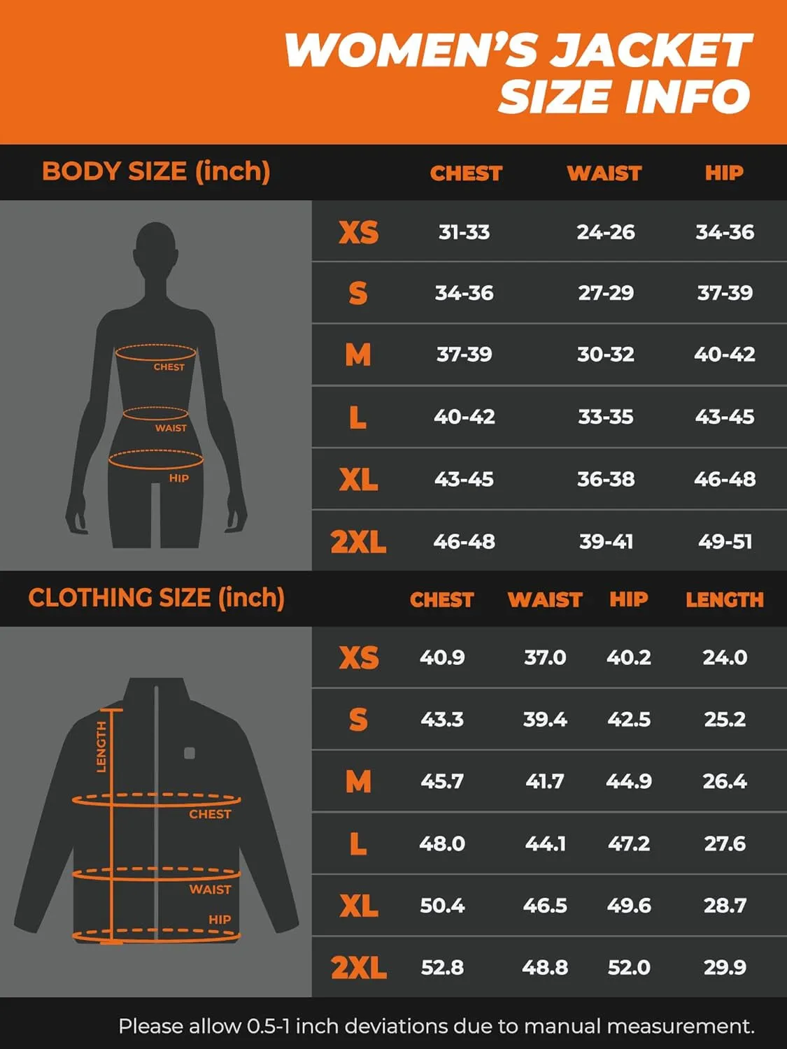 Women'S Slim Fit Heated Jacket with Battery, Heated Coat with Detachable Hood (Charger Not Included)